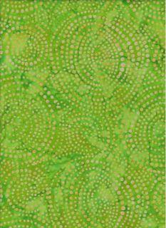 Batik Large circles Light Green