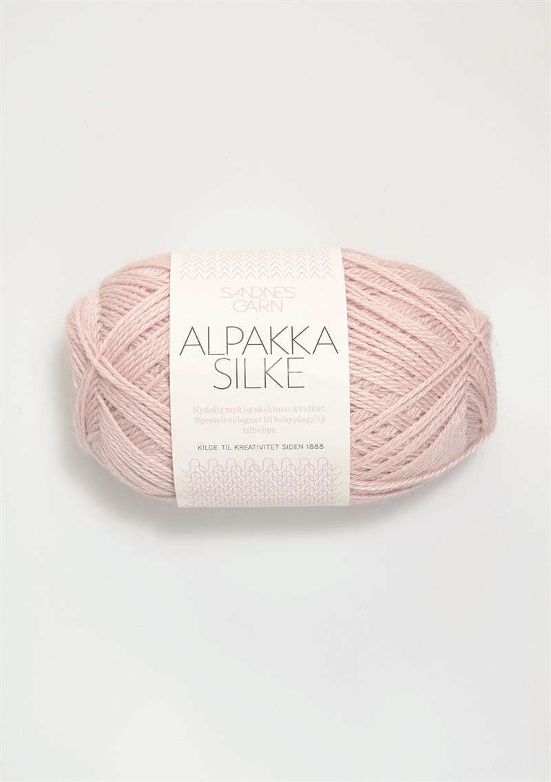 Alpakka silke 3511 Rosa pudder